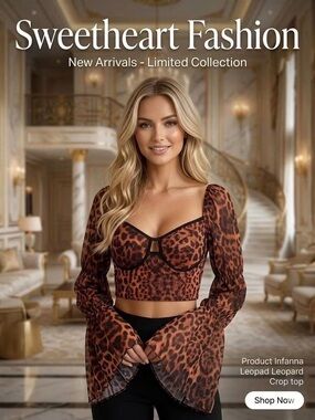 Leopard Crop Top - Brown
SOLD OUT